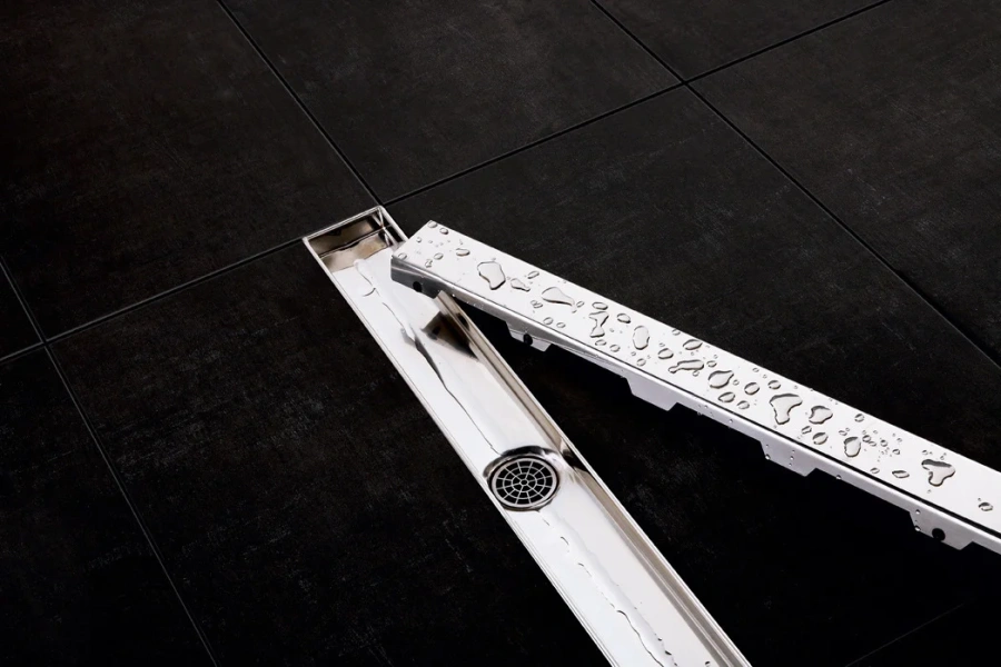 Панель для слива из нержавеющей стали, 90 см, Tece TECEdrainline steel II 60098 (детальная фотография), в наличии index_1