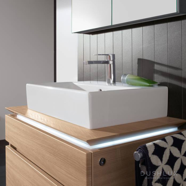 Раковина накладная Villeroy & Boch Memento 51336G, 51336L (детальная фотография), современные, hi-tech