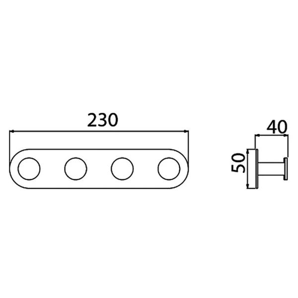 Крючок для ванной Timo Saona черное золото 13015/18 (детальная фотография), современные, hi-tech