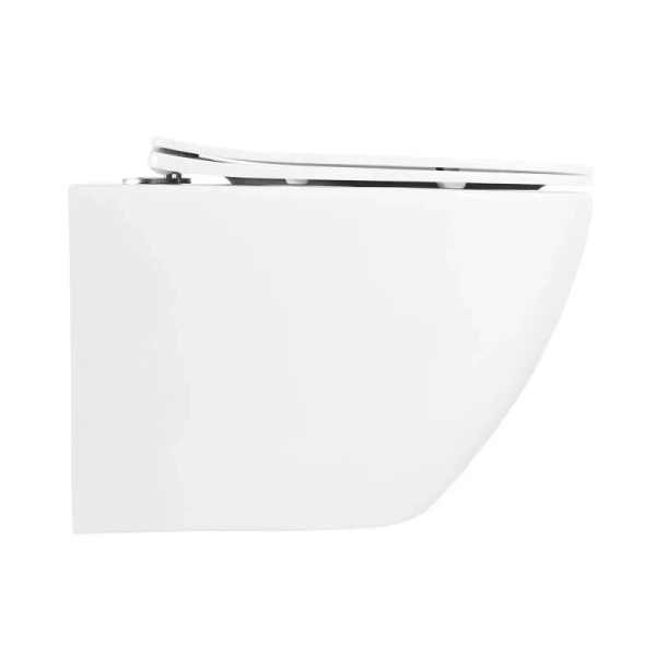 Унитаз подвесной BelBagno Uno с сиденьем BB3105CHR/SC (детальная фотография), современные, hi-tech, круглые