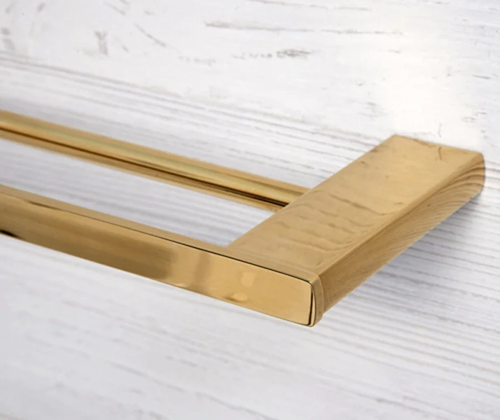 Полотенцедержатель WasserKRAFT Sauer глянцевое золото K-7940 (детальная фотография), современные, hi-tech