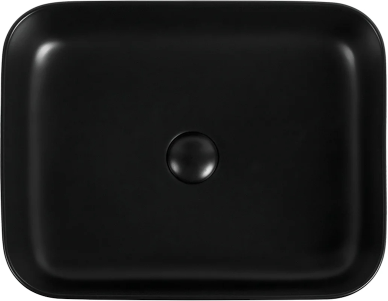 Раковина Aquanet Soul 50 см черная SOUL-1-MB (детальная фотография), современные, hi-tech