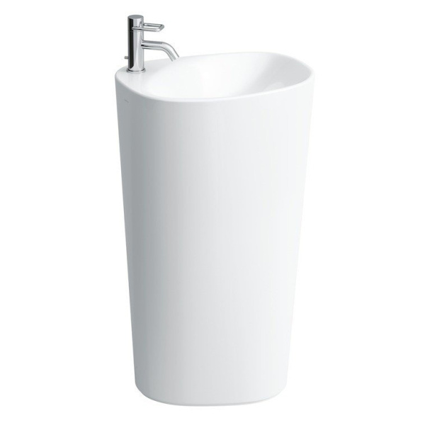 Раковина напольная Laufen Palomba 55 см с покрытием LCC 8.1180.3.400.104.1 (детальная фотография)