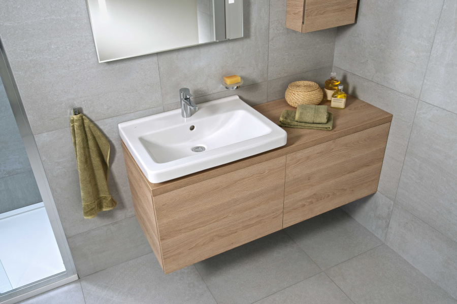 Раковина c отверстием для смесителя Jika Cubito 8104230001041 (детальная фотография), подвесные index_1