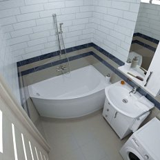 Ванна акриловая Triton Бэлла 140x75 см левая