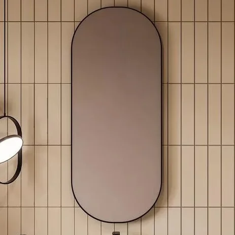 Зеркало с подсветкой Kerama Marazzi Cono 42 см черное матовое CO.mi.PL.42\BLK (детальная фотография)