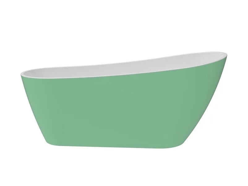 Ванна акриловая Corpa Nera Viotti CN130107, 170 х 74 см, зеленый матовый (детальная фотография)