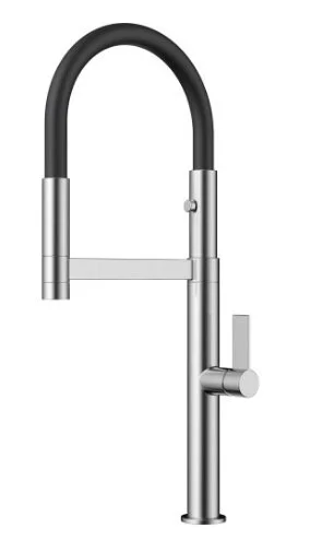 Смеситель для кухни Omoikiri Osaka BN-BL нержавеющая сталь/черный 4994331 (детальная фотография)