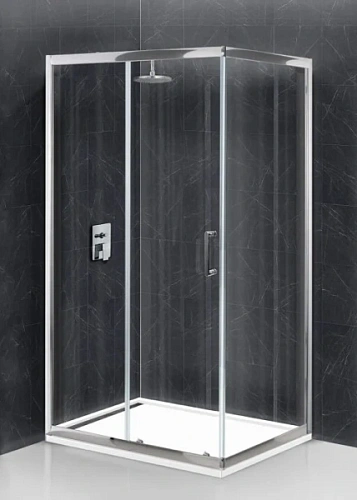 Душевой уголок BelBagno Uno 100х90 см стекло прозрачное - фото 2