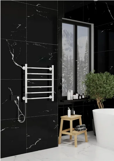 Полотенцесушитель электрический Ника WAY 60х40 см белый матовый WAY-3 60/40 бел U (детальная фотография), белыe