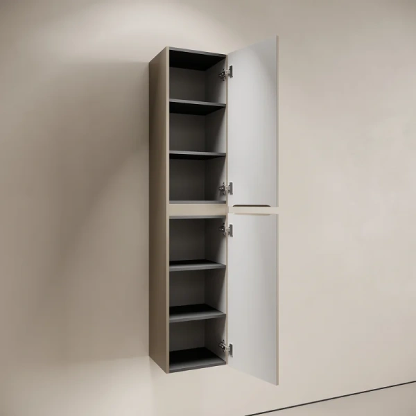 Шкаф-пенал подвесной Sancos Code 35 см серо-бежевый PCD35GB (детальная фотография), подвесные