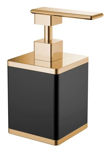 Дозатор для мыла Boheme черный/золото 10969-B-G (детальная фотография)