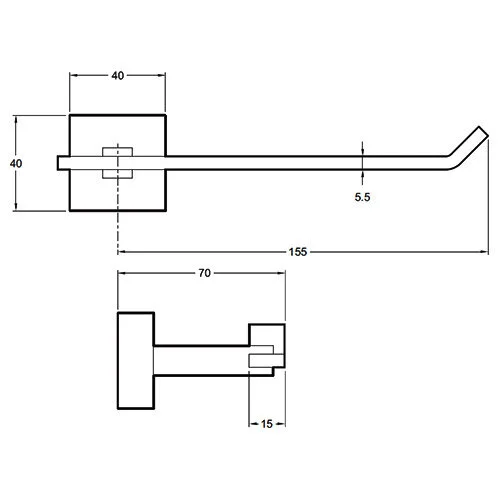 Держатель туалетной бумаги Jacob Delafon Eo хром E77870-CP (детальная фотография), современные, hi-tech
