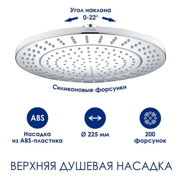 Душевая стойка WasserKRAFT Mindel с термостатическим смесителем A188.067.058.WM Thermo (детальная фотография) index_1