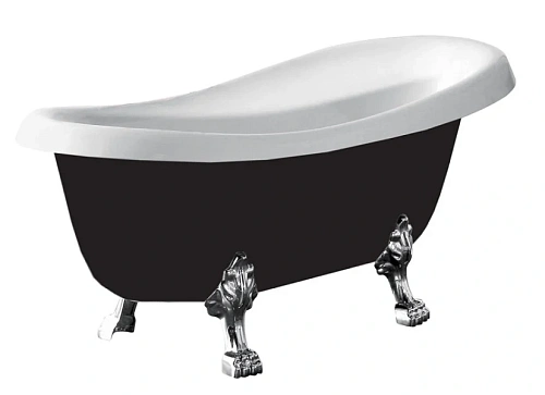 Ванна акриловая Vincea 170x75.5 см черная - фото 2