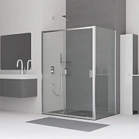 Душевой уголок RGW Classic CL-48 160х100 см профиль хром стекло прозрачное
