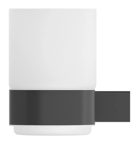 Стакан для ванной Cezares Stylus черный матовый STYLUS-TUMS-NOP (детальная фотография), белые, черные, комбинированные