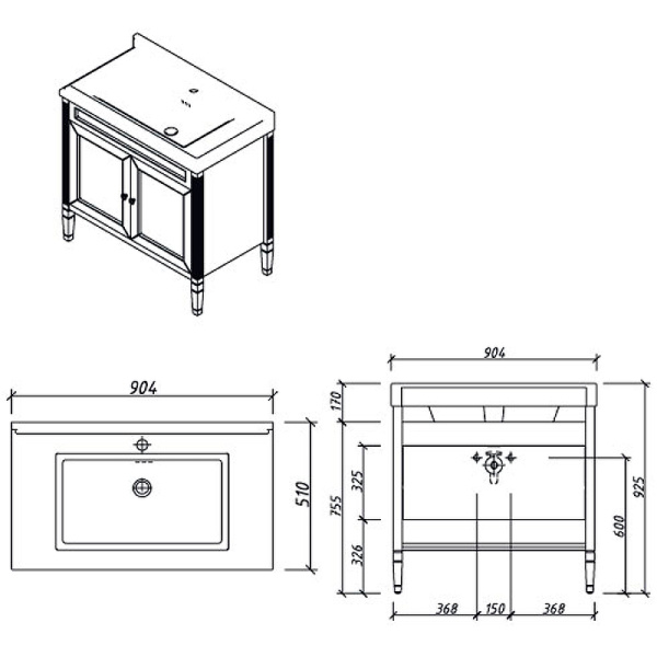 Схема (детальная фотография), моноблок