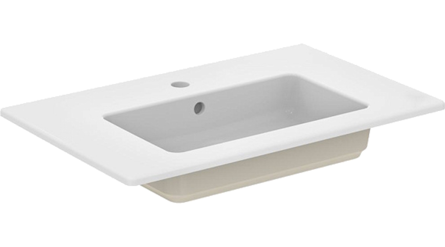 Тумба с раковиной подвесная Ideal Standard Tempo E0537 70 см с 2-мя ящиками (детальная фотография), комплект (набор)