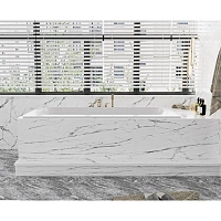 Ванна из искусственного камня Cezares Slider 170х80 см встраиваемая