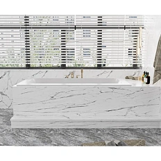 Ванна из искусственного камня Cezares Slider 170х80 см встраиваемая