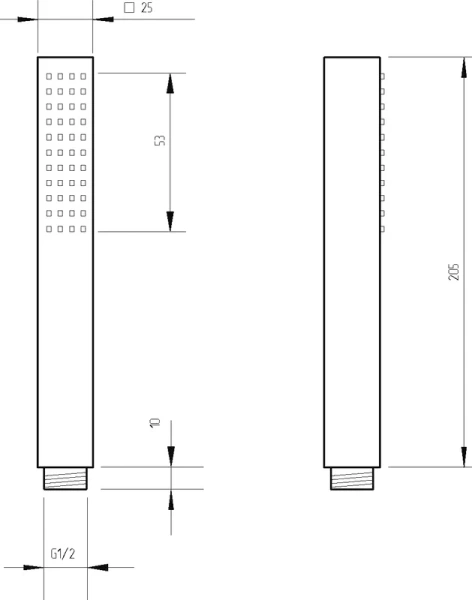 Лейка для душа Migliore Quadra золото 30891 (детальная фотография), душевые лейки
