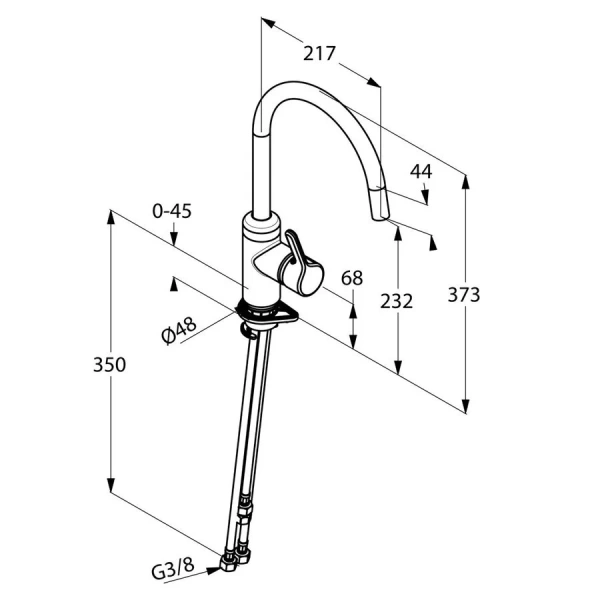 Смеситель для кухни Kludi Bingo Star 42809 латунь (детальная фотография), для кухни
