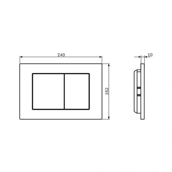 Клавиша смыва Am.Pm PrimeFit S хром глянцевый I090251 (детальная фотография), в наличии