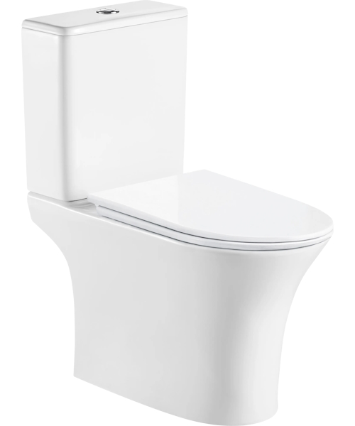 Унитаз компакт Ceruttispa Bernina безободковый CT7193 (детальная фотография)