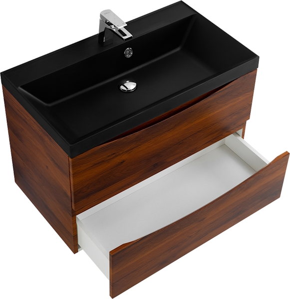 Тумба под раковину подвесная BelBagno Marino 80 см Rovere Cillegio MARINO-800-2C-SO-RC-P (детальная фотография), моноблок