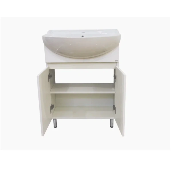 Тумба под раковину напольная Misty Амур 70 см белая Э-Аму01070-021Н (детальная фотография), напольная, пристенная