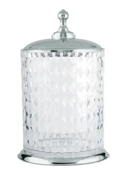 Мусорное ведро Boheme Brillante хром, хрусталь 10451 (детальная фотография)