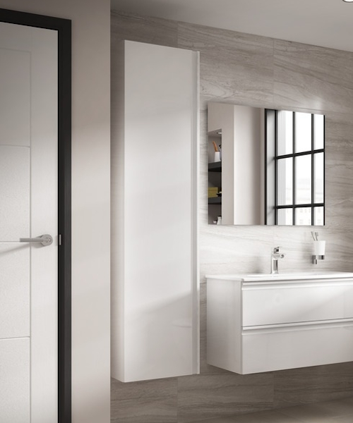 Шкаф-пенал подвесной Ideal Standard Tesi 40 см белый глянцевый T0054OV (детальная фотография), по запросу