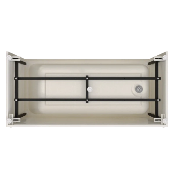 Акриловая ванна Радомир Дижон 2-01-0-0-1-264Р, 170 х 70 см, каркас разборный в комплекте, белая (детальная фотография), без гидромассажа, недорогие