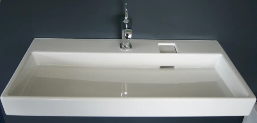 Раковина Jacob Delafon Terrace 100 см с подсветкой  EXC9112-00 (детальная фотография), керамические