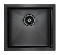 Мойка для кухни Paulmark Weser 48 см вороненая сталь