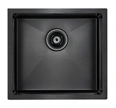 Мойка для кухни Paulmark Weser 48 см вороненая сталь