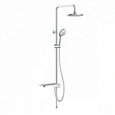 Душевая стойка IDDIS Ray нержавеющая сталь