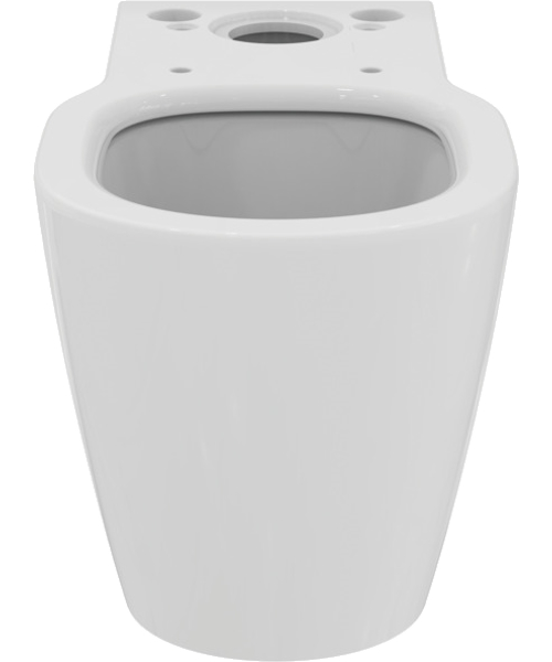 Чаша для унитаза-компакта Ideal Standard Connect без сиденья, технология AquaBlade E039701 (детальная фотография), современные, hi-tech, круглые