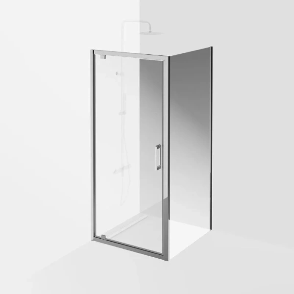 Душевая дверь в нишу Kerama Marazzi Vetro 90 см профиль хром VE.90.PD.CR (детальная фотография), хром