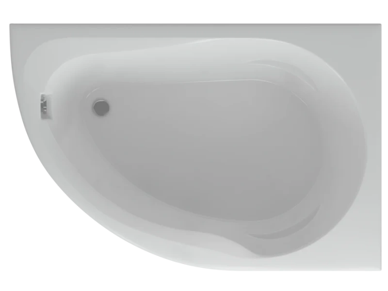 Ванна акриловая Акватек Вирго VIR150-000 150x100 см асимметричная (детальная фотография)