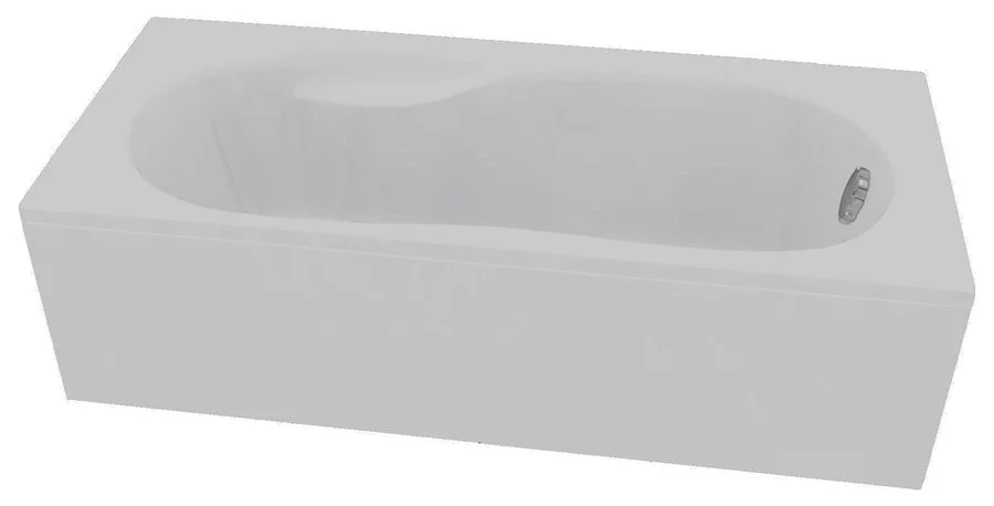 Акриловая ванна C-Bath Vesta CBQ005005 170 х 70 см, белая (детальная фотография), современныe, hi-tech