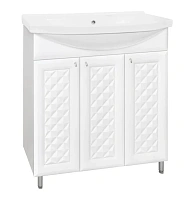 Тумба под раковину напольная Style Line Канна 86 см белая