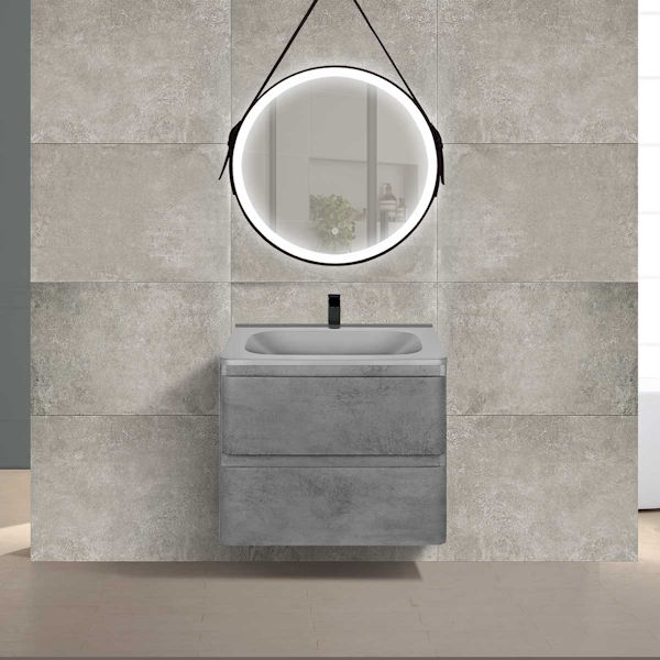Тумба под раковину подвесная Vincea Vico 58,9 см Beton VMC-2V600BT (детальная фотография), подвесная, пристенная