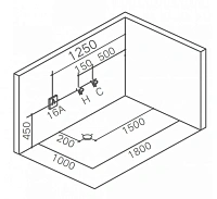 Ванна акриловая Gemy 180 x 100 см