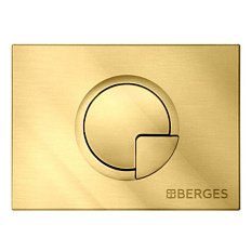 Клавиша смыва BERGES Novum R9 золото глянец