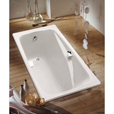 Ванна чугунная Jacob Delafon Repos 180х85 см прямоугольная, с отверстиями под ручки
