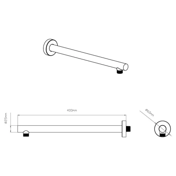Верхний душ Vincea вороненая сталь VSHD-42CGM (детальная фотография), другие