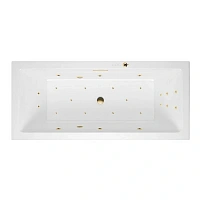 Ванна гидромассажная Excellent Heaven Slim Ultra 160 x 75 см, белый/золото, WAEX.HEV16S.ULTRA.GL