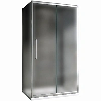 Душевой уголок Abber Schwarzer Diamant 130x100 см профиль хром стекло матовое